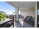 Spacious outdoor seating area with ocean views at 8000 Palmetto Dr # 104-A, Isle of Palms, SC 29451