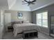 Inviting bedroom with vaulted ceiling and ample natural light at 8701 Caspiana Ln, North Charleston, SC 29420