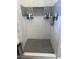This walk-in shower features subway tile and modern fixtures at 8701 Caspiana Ln, North Charleston, SC 29420