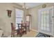 Bright dining area with a small table, two chairs, and natural light at 1019 Tj Ln, Summerville, SC 29486