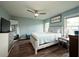 Bright and airy primary bedroom with natural light and a ceiling fan at 103 Winston Way, Goose Creek, SC 29445