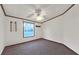Bedroom featuring a ceiling fan, one window for natural light, and neutral colored carpet at 107 Bessie Ln, Bonneau, SC 29431