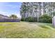 A spacious backyard with a view of the trees and neighborhood at 118 Beacon Falls Ct, Summerville, SC 29486