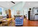 Inviting living area with hardwood floors and stylish furnishings at 123 Jungle Rd, Edisto Island, SC 29438