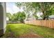 Large backyard with green lawn and wood fence at 1922 Cedar Petal Ln, Charleston, SC 29414