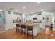 Spacious kitchen with white cabinetry, granite countertops, stainless steel appliances, and a large island at 1992 Kings Gate Ln, Mount Pleasant, SC 29466