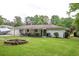 Spacious backyard featuring a covered patio and a fire pit, perfect for outdoor gatherings at 203 Red Fox Run, Summerville, SC 29485