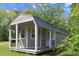 Close-up shot of shed with front porch at 226 Collier Ln, Moncks Corner, SC 29461
