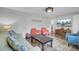 Stylish living room featuring hardwood floors, contemporary furnishings, and a mounted TV at 296 Oxford Rd, Ladson, SC 29456