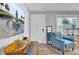Cozy living room featuring contemporary furnishings, stylish decor and light hardwood floors at 296 Oxford Rd, Ladson, SC 29456