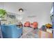 Comfortable living room with stylish seating, hardwood floors, and modern decor at 296 Oxford Rd, Ladson, SC 29456