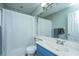 This bathroom features a vanity, mirror, and combination tub and shower at 315 Courtney Round, Summerville, SC 29486