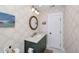 Bathroom features include white subway tile, decorative wallpaper, and a dark green vanity at 35 Campbell Dr, Charleston, SC 29407