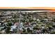 Wide aerial view of neighborhood, the river, and urban city buildings in the background at 3.5 Kracke St # C, Charleston, SC 29403