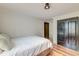 Bedroom featuring dark closets and light colored bed that brightens the space at 3.5 Kracke St # C, Charleston, SC 29403