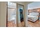 Hallway view showing the bathroom and bedroom, showcasing the flow and connection between spaces at 3.5 Kracke St # C, Charleston, SC 29403