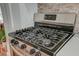 Stainless steel gas stovetop with digital display offering a sleek and modern cooking experience at 3.5 Kracke St # C, Charleston, SC 29403