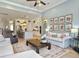 Open-concept living space featuring a gourmet kitchen, cozy fireplace, and comfortable seating area at 3608 Maidstone Dr, Mount Pleasant, SC 29466