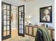 Office featuring french doors and a built-in cabinet at 3608 Maidstone Dr, Mount Pleasant, SC 29466