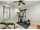 Home gym with full weight system and fitness bench at 3924 Regal Oak Ln, Johns Island, SC 29455