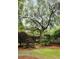 Landscaped yard featuring lush greenery and a large shade tree with Spanish moss at 3924 Regal Oak Ln, Johns Island, SC 29455