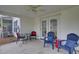 Open patio featuring stone-like flooring, comfortable seating, and a white exterior at 5223 Fernland Way, Charleston, SC 29420