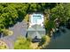 Overhead view of the pool house featuring a pool, lounge chairs, and ample parking for a relaxing community experience at 5514 Colonial Chatsworth Cir, North Charleston, SC 29418