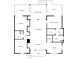 Floor plan displaying the dimensions and layout of the bedrooms, kitchen, and living areas at 60 Rice Ln, Edisto Beach, SC 29438