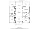 Detailed floor plan showcasing the layout of the home with dimensions and room names at 60 Rice Ln, Edisto Beach, SC 29438