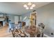 Cozy dining area with stylish chandelier lighting at 757 Longfellow Rd, Charleston, SC 29407