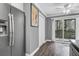 Kitchen with a stainless steel refrigerator and a view of the sliding glass door to the outside at 7911 Windfern Ct # 1502, North Charleston, SC 29418