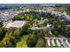 Aerial view showcases the property's location near local businesses at 809 N Magnolia St, Summerville, SC 29483