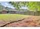 Large backyard featuring a well-maintained lawn, brick home, and privacy fence for outdoor enjoyment at 815 Temple Rd # B, Ladson, SC 29456