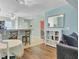 Inviting living space featuring an open layout, wood floors, and a seamless transition to the kitchen at 815 Temple Rd # B, Ladson, SC 29456