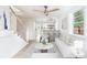 Bright living room with modern décor, light hardwood floors, and an open floor plan at 83 Avondale Ave, Charleston, SC 29407