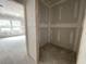 View from bedroom into closet, showing the layout and spaciousness of the space at 855 Descartes St, Summerville, SC 29486