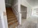 Staircase being installed; the home's layout shows an open and bright concept at 855 Descartes St, Summerville, SC 29486