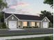 Charming exterior view showcasing attached garages and a cozy covered front porch entrance at 857 Descartes St, Summerville, SC 29486