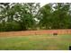 Expansive backyard featuring a wood fence, lush green lawn, and mature trees at 107 Belgian Ct, Summerville, SC 29486