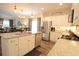 Open concept kitchen with stainless steel appliances, granite countertops, and an island with seating at 107 Belgian Ct, Summerville, SC 29486