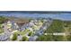 Aerial view of 1207 Rivers Reach Dr in neighborhood close to the water and a marina at 1207 Rivers Reach Dr, Wando, SC 29492