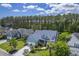 Charming two-story blue home with a well-manicured front yard and lovely landscaping at 1207 Rivers Reach Dr, Wando, SC 29492