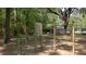 Wooded exercise area with fitness equipment to meet neighborhood health needs at 122 Hidden Fawn Cir, Goose Creek, SC 29445