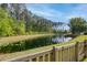 Scenic view of the pond and surrounding lush landscape at 1245 Hammrick Ln, Johns Island, SC 29455