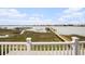 Panoramic view of the harbor and marsh from the home's balcony at 126 W 2Nd St, Folly Beach, SC 29439