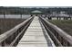 Picturesque view of a wooden dock leading to a tranquil waterfront at 133 Wando Reach Rd, Wando, SC 29492