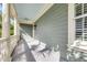 Traditional porch with painted columns and ceiling at 133 Wando Reach Rd, Wando, SC 29492