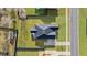 Aerial view showcases the property's layout, including the house, yard, and surrounding neighborhood at 179 Darby Meadow Ln, Ridgeville, SC 29472
