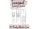 Detailed floor plan showcasing the layout of this home including the kitchen, bedrooms, and garage at 179 Darby Meadow Ln, Ridgeville, SC 29472