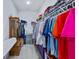 Large walk-in closet with shelving and carpet flooring at 179 Darby Meadow Ln, Ridgeville, SC 29472